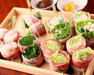 とり鉄　串鉄　平塚　串揚げ　肉巻き集合